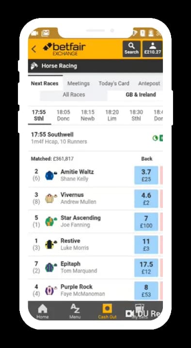 Betfair Automated Betting Bot Development mobile view