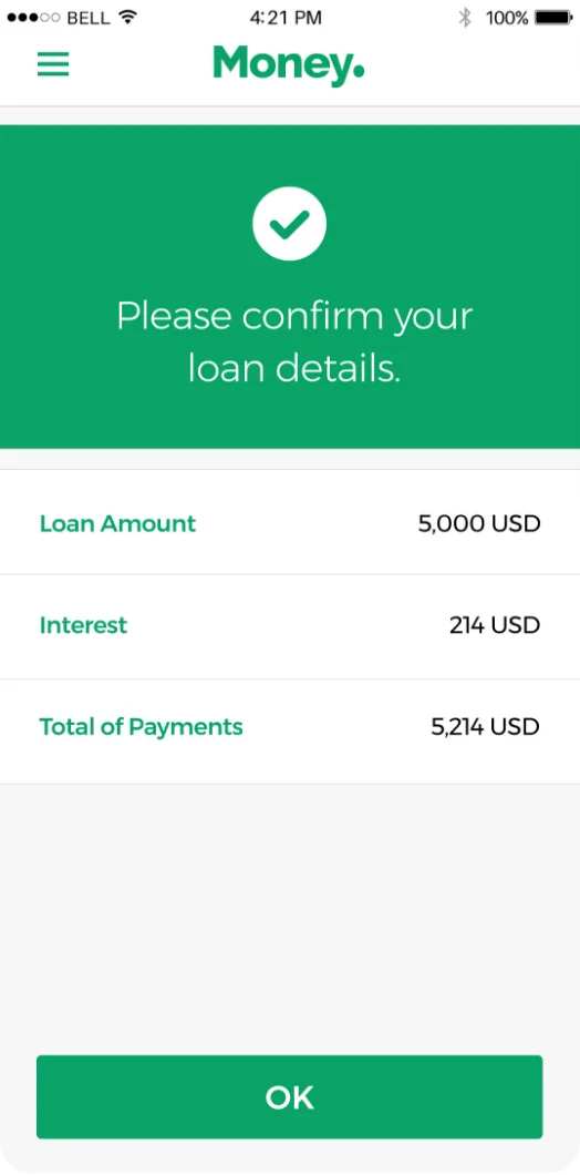 MoneyApp conclusion mobile 2