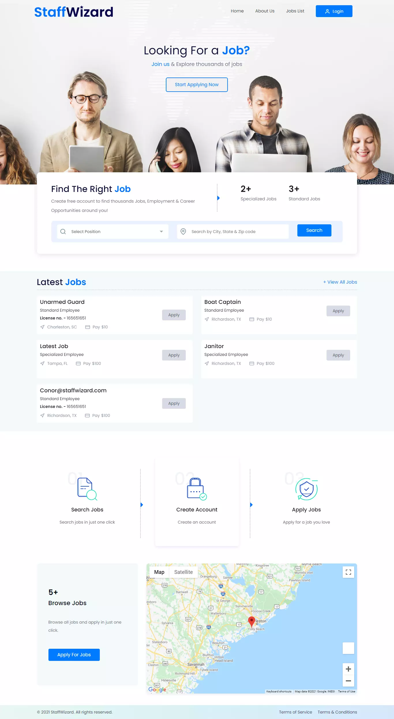 Staff Wizard website