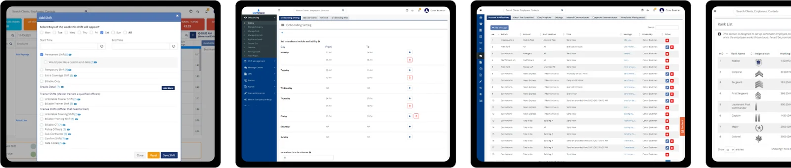 Staff Wizard overview row 2